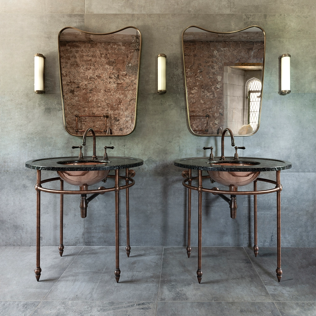 Freestanding Marble Washstand available in a number of brassware finishes