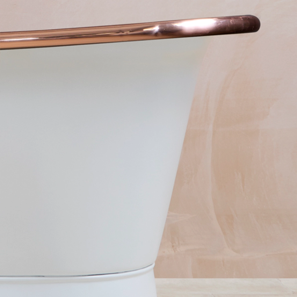 Freestanding painted Bath Traditional roll top with bath filler on standpipes