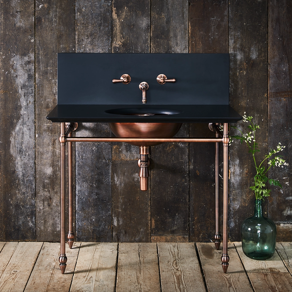 Freestanding Marble Washstand available in a number of brassware finishes