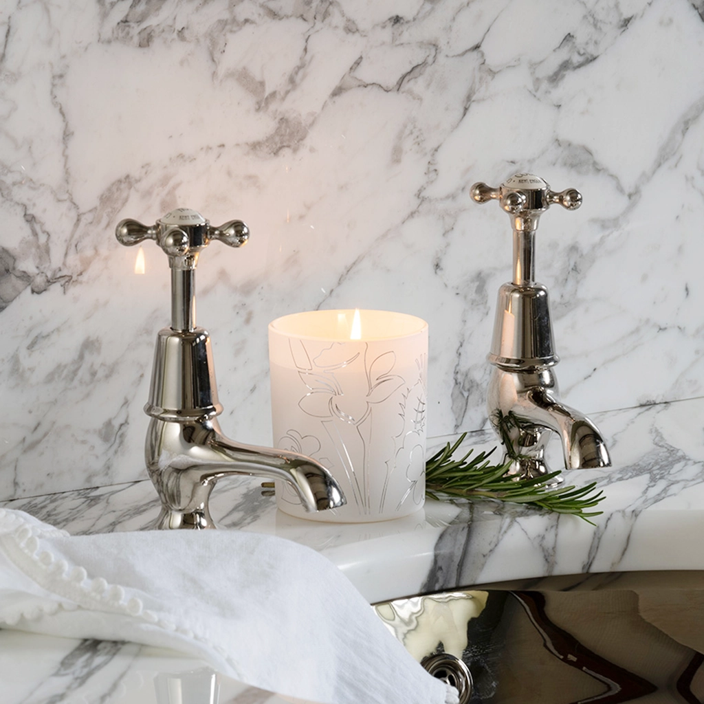 Handcrafted from the highest quality solid brass, our Basin Pillar Taps are a sleek addition to our collection. Perfectly symmetrical, chic in design and high-performing in functionality
