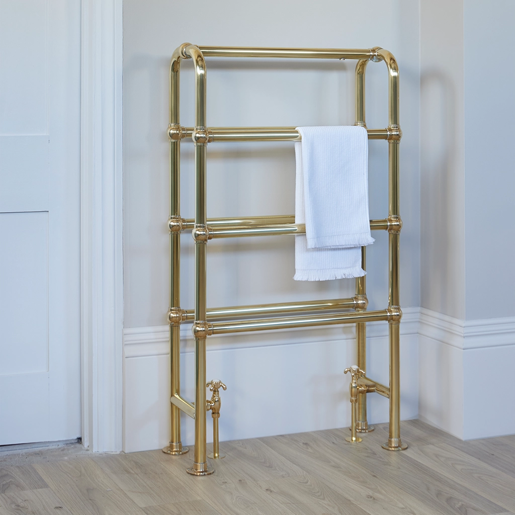 Sleek and functional, with chic, elegant curves, The Original Arched Ladder Towel Rail is a must for modern bathrooms that need a little warmth – and a lot of linen storage.
