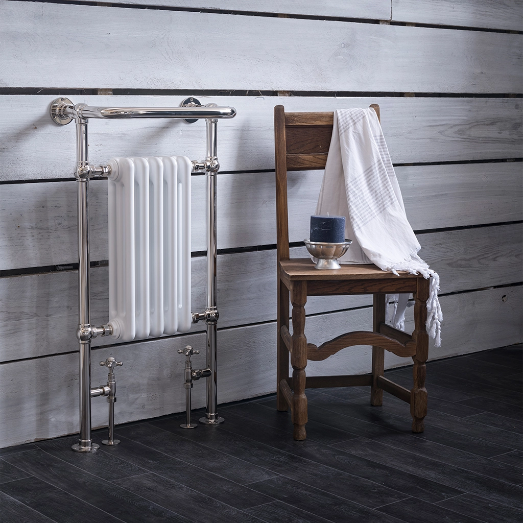 Chic, compact, practical. The Original Cloakroom Radiator unites style and functionality with traditional appeal to form a unique heated towel rail radiator that stands the test of time.