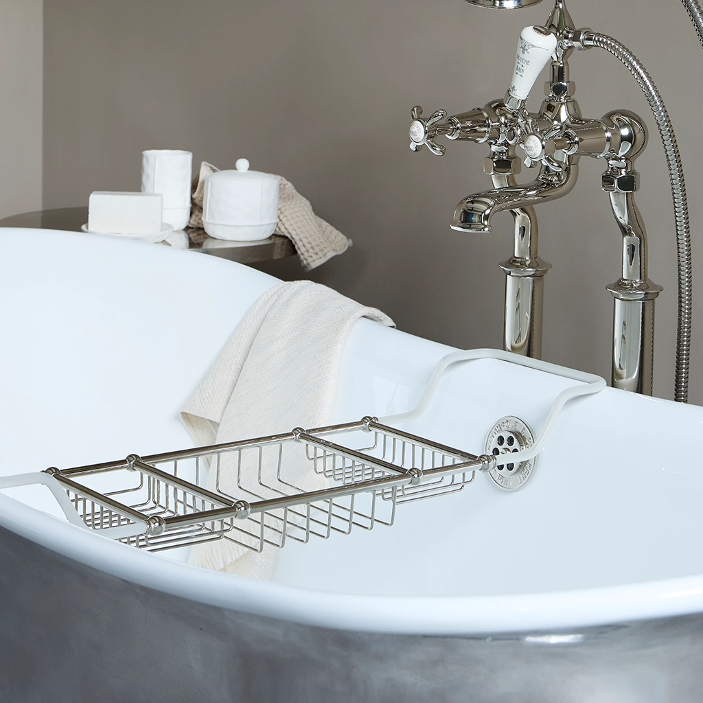 From bath racks to mirrors, explore Catchpole & Rye's collection of luxurious bathroom accessories to add the perfect finishing touch to your dream bathroom.