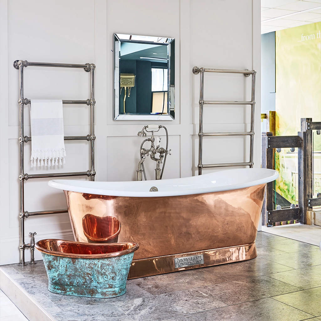 Visit our London and Kent Catchpole & Rye showrooms to experience our exquisite collection of luxury bathroom fixtures in person. Book your appointment today!